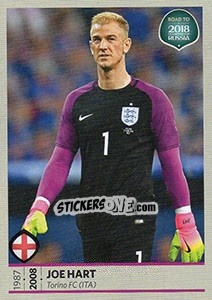 Sticker Joe Hart - Road to 2018 FIFA World Cup Russia n. 49 - Panini