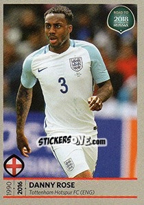 Figurina Danny Rose - Road to 2018 FIFA World Cup Russia - Panini