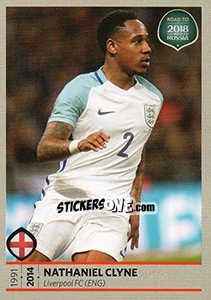 Figurina Nathaniel Clyne - Road to 2018 FIFA World Cup Russia - Panini