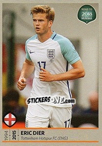 Sticker Eric Dier - Road to 2018 FIFA World Cup Russia n. 58 - Panini