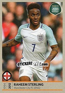 Sticker Raheem Sterling - Road to 2018 FIFA World Cup Russia n. 60 - Panini