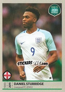 Sticker Daniel Sturridge - Road to 2018 FIFA World Cup Russia n. 62 - Panini