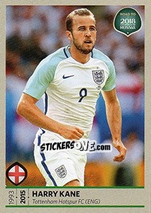 Sticker Harry Kane - Road to 2018 FIFA World Cup Russia n. 63 - Panini