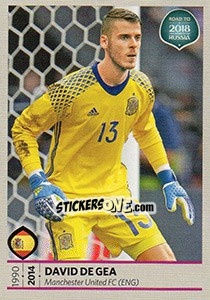 Sticker David de Gea - Road to 2018 FIFA World Cup Russia n. 65 - Panini