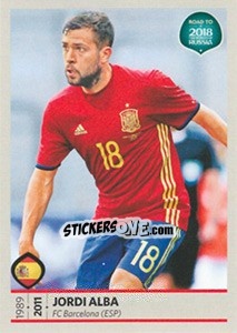 Sticker Jordi Alba - Road to 2018 FIFA World Cup Russia n. 69 - Panini