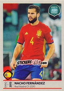 Sticker Nacho Fernández - Road to 2018 FIFA World Cup Russia n. 71 - Panini