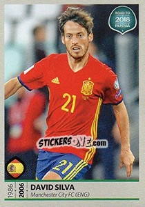 Figurina David Silva - Road to 2018 FIFA World Cup Russia - Panini