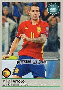 Sticker Vitolo - Road to 2018 FIFA World Cup Russia n. 78 - Panini