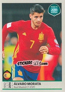 Sticker Alvaro Morata - Road to 2018 FIFA World Cup Russia n. 79 - Panini