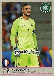 Sticker Hugo Lloris - Road to 2018 FIFA World Cup Russia n. 81 - Panini