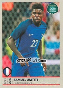 Sticker Samuel Umtiti - Road to 2018 FIFA World Cup Russia - Panini