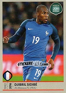 Sticker Djibril Sidibe - Road to 2018 FIFA World Cup Russia n. 85 - Panini