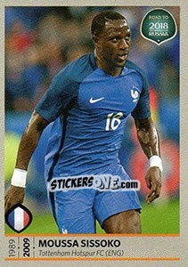 Sticker Moussa Sissoko - Road to 2018 FIFA World Cup Russia n. 90 - Panini
