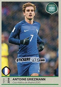 Sticker Antoine Griezmann - Road to 2018 FIFA World Cup Russia n. 94 - Panini