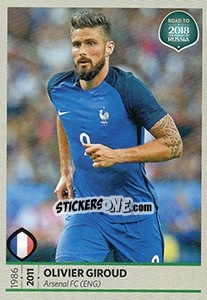 Sticker Olivier Giroud - Road to 2018 FIFA World Cup Russia n. 95 - Panini