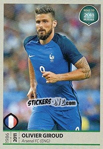 Figurina Olivier Giroud - Road to 2018 FIFA World Cup Russia - Panini