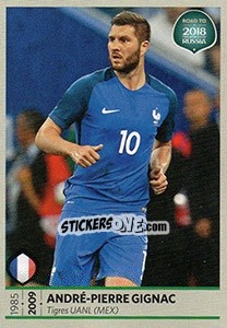 Sticker Andre-Pierre Gignac - Road to 2018 FIFA World Cup Russia n. 96 - Panini