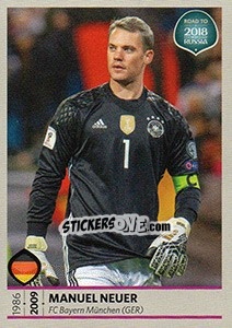 Sticker Manuel Neuer - Road to 2018 FIFA World Cup Russia n. 97 - Panini