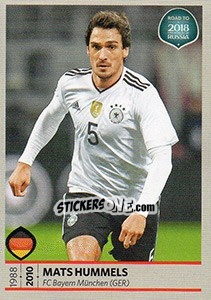 Sticker Mats Hummels - Road to 2018 FIFA World Cup Russia n. 98 - Panini