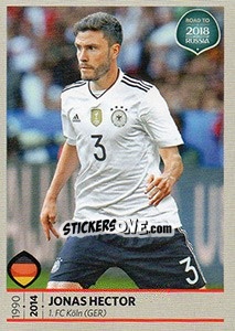 Sticker Jonas Hector - Road to 2018 FIFA World Cup Russia n. 102 - Panini