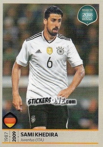 Sticker Sami Khedira - Road to 2018 FIFA World Cup Russia n. 104 - Panini