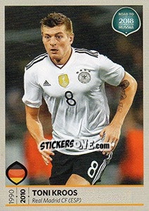 Sticker Toni Kroos - Road to 2018 FIFA World Cup Russia n. 105 - Panini