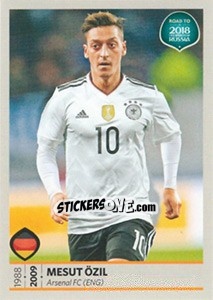 Sticker Mesut Özil - Road to 2018 FIFA World Cup Russia n. 107 - Panini