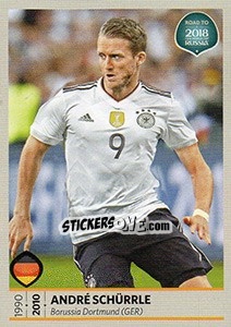 Sticker Andre Schürrle - Road to 2018 FIFA World Cup Russia n. 108 - Panini