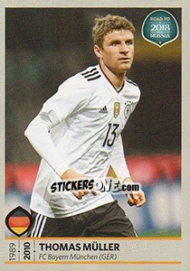 Sticker Thomas Müller - Road to 2018 FIFA World Cup Russia n. 109 - Panini