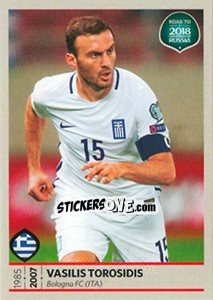 Figurina Vasilis Torosidis - Road to 2018 FIFA World Cup Russia - Panini