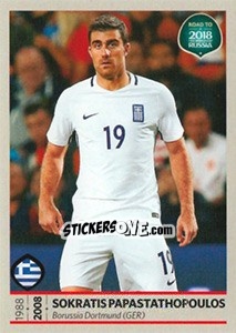 Sticker Sokratis Papastathopoulos - Road to 2018 FIFA World Cup Russia - Panini