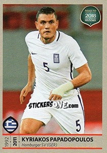 Sticker Kyriakos Papadopoulos - Road to 2018 FIFA World Cup Russia n. 117 - Panini