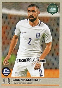 Sticker Giannis Maniatis - Road to 2018 FIFA World Cup Russia n. 123 - Panini