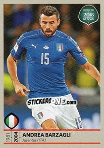 Sticker Andrea Barzagli - Road to 2018 FIFA World Cup Russia n. 130 - Panini