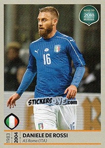 Sticker Daniele De Rossi - Road to 2018 FIFA World Cup Russia n. 136 - Panini
