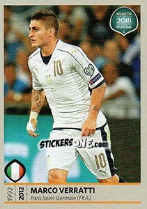 Sticker Marco Verratti - Road to 2018 FIFA World Cup Russia - Panini