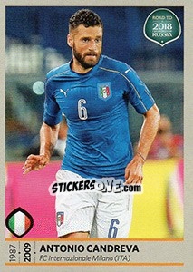 Sticker Antonio Candreva - Road to 2018 FIFA World Cup Russia n. 140 - Panini