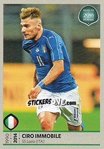 Sticker Ciro Immobile - Road to 2018 FIFA World Cup Russia n. 144 - Panini