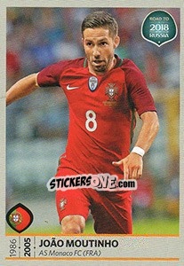 Sticker João Moutinho - Road to 2018 FIFA World Cup Russia n. 151 - Panini