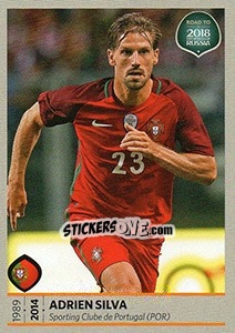 Sticker Adrien Silva - Road to 2018 FIFA World Cup Russia n. 153 - Panini