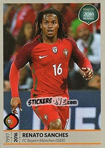 Sticker Renato Sanches - Road to 2018 FIFA World Cup Russia - Panini