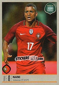 Sticker Nani - Road to 2018 FIFA World Cup Russia - Panini