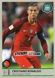 Sticker Cristiano Ronaldo - Road to 2018 FIFA World Cup Russia n. 160 - Panini