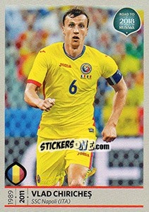 Sticker Vlad Chiriches - Road to 2018 FIFA World Cup Russia n. 163 - Panini
