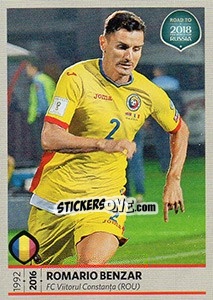 Cromo Romario Benzar - Road to 2018 FIFA World Cup Russia n. 166 - Panini
