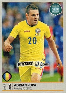 Sticker Adrian Popa - Road to 2018 FIFA World Cup Russia n. 172 - Panini