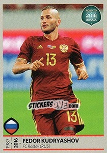 Sticker Fedor Kudryashov - Road to 2018 FIFA World Cup Russia n. 179 - Panini