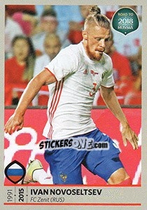 Sticker Ivan Novoseltsev - Road to 2018 FIFA World Cup Russia n. 180 - Panini