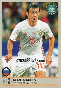 Sticker Alan Dzagoev - Road to 2018 FIFA World Cup Russia n. 183 - Panini