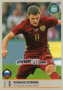 Sticker Roman Zobnin - Road to 2018 FIFA World Cup Russia n. 186 - Panini
